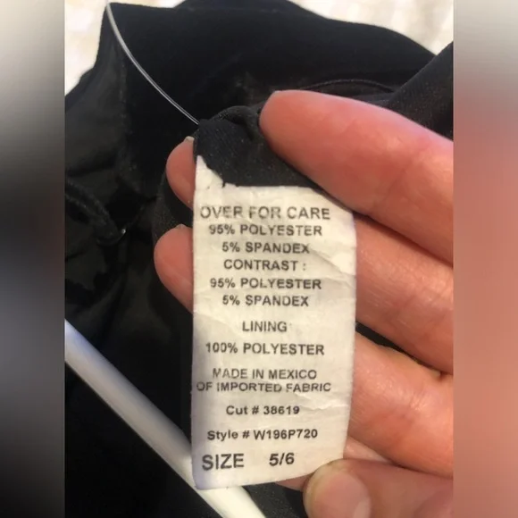 Windsor Black Velvet Maxi Sleeveless Dress with Sheer Side V neck cut outs Prom - Picture 11 of 11